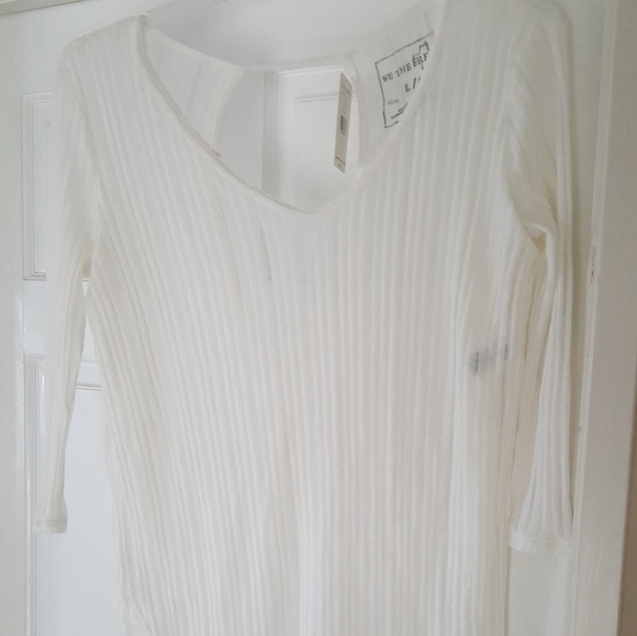 Free people ivory tunic with cut out back - Picture 1 of 3